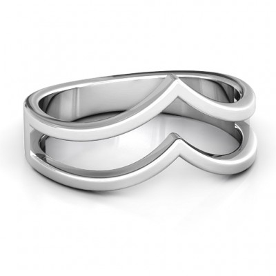 Peaks and Valleys Geometric Ring - Name My Jewelry ™