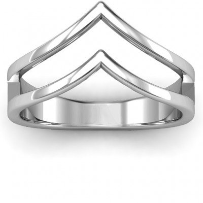 Peaks and Valleys Geometric Ring - Name My Jewelry ™