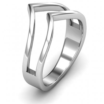 Peaks and Valleys Geometric Ring - Name My Jewelry ™