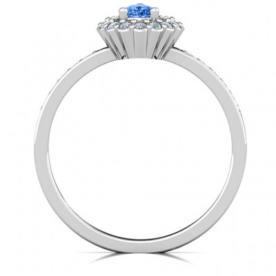 Pear Shaped Halo Ring - Name My Jewelry ™