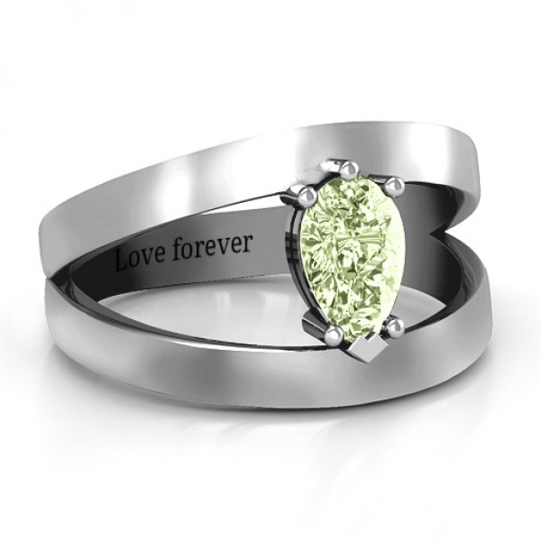 Pear With Flair Ring - Name My Jewelry ™