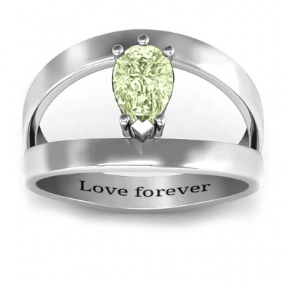 Pear With Flair Ring - Name My Jewelry ™