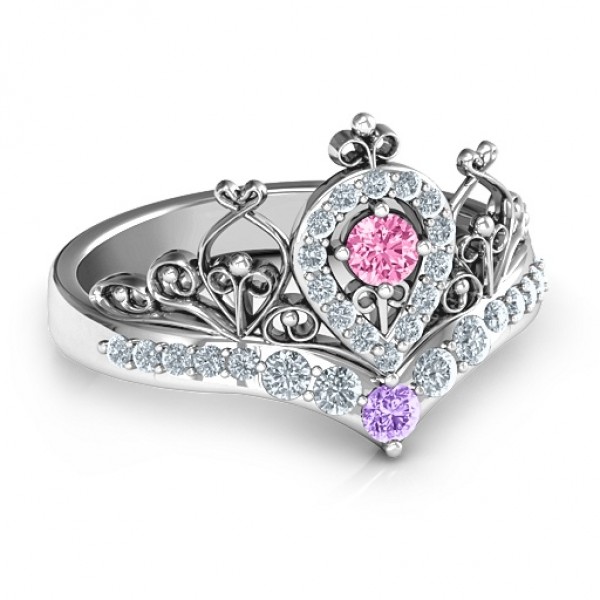 Queen Of My Heart Tiara Ring - Name My Jewelry ™