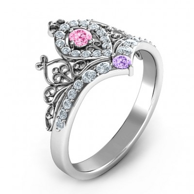 Queen Of My Heart Tiara Ring - Name My Jewelry ™