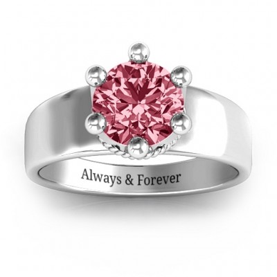 Radiant Royal Crown Ring - Name My Jewelry ™