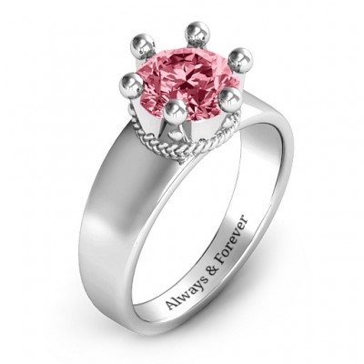 Radiant Royal Crown Ring - Name My Jewelry ™