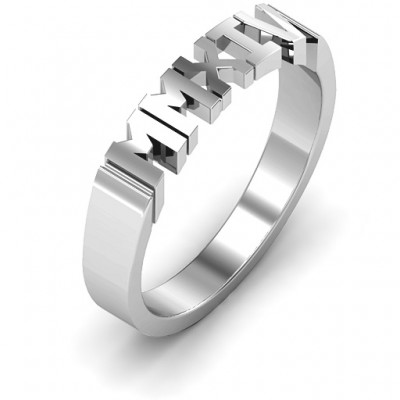 Roman Numeral Unisex Graduation Ring - Name My Jewelry ™