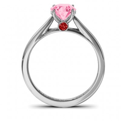 Royal Tulip Ring with Bezel Collar Stone  - Name My Jewelry ™