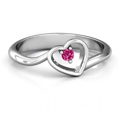 Single Heart Bypass Ring - Name My Jewelry ™