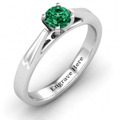 Ski Tip Solitaire Ring - Name My Jewelry ™