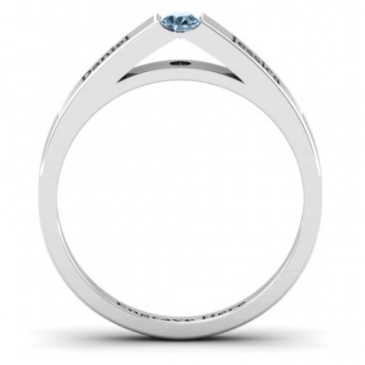 Solitaire Bridge Ring - Name My Jewelry ™