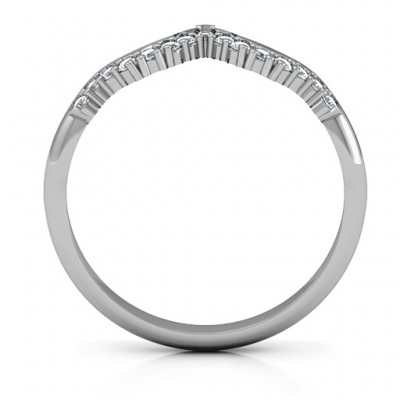 Solitaire Infinity Shadow Band - Name My Jewelry ™