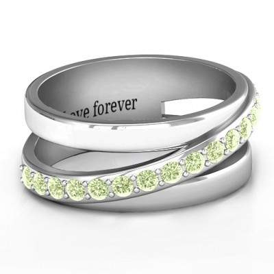 Sparkling Sash Ring - Name My Jewelry ™