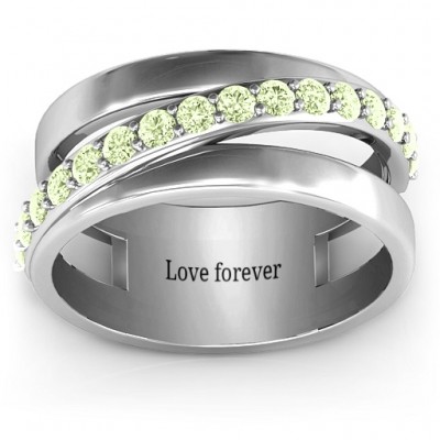 Sparkling Sash Ring - Name My Jewelry ™