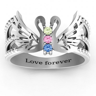 Sparkling Swan Ring - Name My Jewelry ™