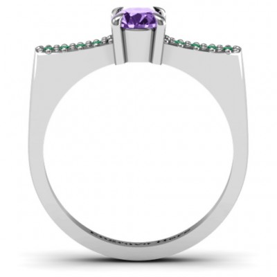 Square Shoulder Ring - Name My Jewelry ™