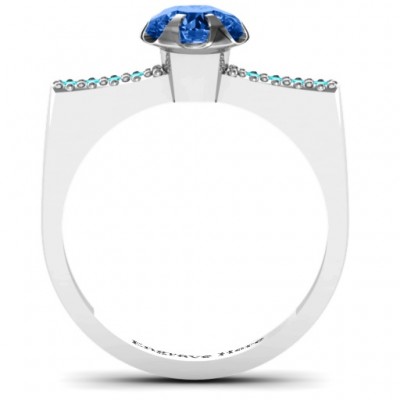Square Shoulder with Illusion Setting Ring - Name My Jewelry ™