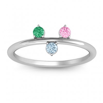 Stackable Sparkle 1-5 Stone Ring  - Name My Jewelry ™