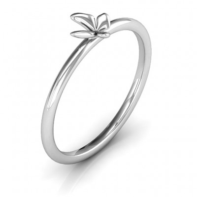 Stackr Soaring Butterfly Ring - Name My Jewelry ™