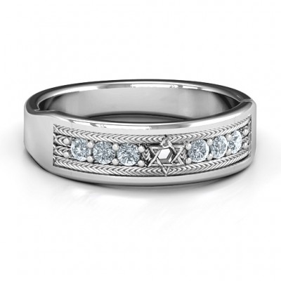 Star of David Band Ring - Name My Jewelry ™