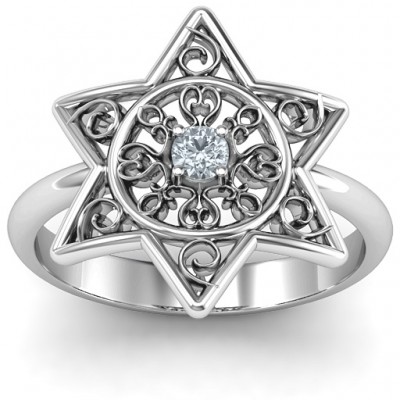 Star of David with Filigree Ring - Name My Jewelry ™