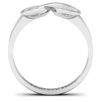 Sterling Silver  Vogue  Infinity Ring - Name My Jewelry ™