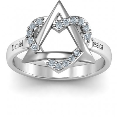 Sterling Silver Adoption Ring - Name My Jewelry ™