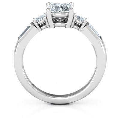 Sterling Silver Andrea Engagement Ring - Name My Jewelry ™