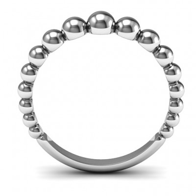 Sterling Silver Beaded Beauty Ring - Name My Jewelry ™