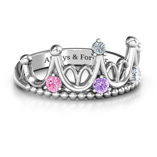 Sterling Silver Like A Dream Tiara Ring - Name My Jewelry ™