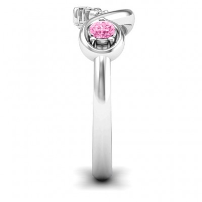 Sterling Silver Mom's Infinity Bond Ring - Name My Jewelry ™