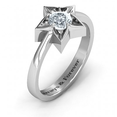 Sterling Silver Superstar Ring - Name My Jewelry ™