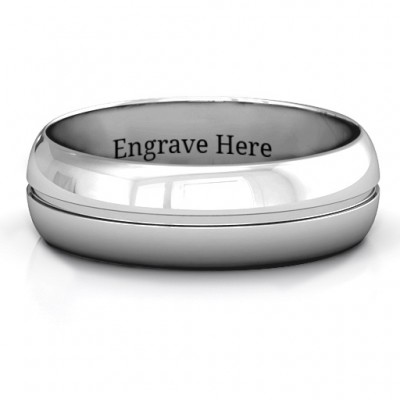 Titus Grooved Men's Ring - Name My Jewelry ™