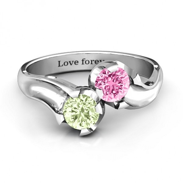 Two Stone Sparkle Ring  - Name My Jewelry ™