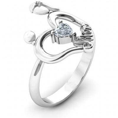 Unbreakable Bond Heart Ring - Name My Jewelry ™