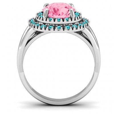Victoria Double Halo Ring - Name My Jewelry ™