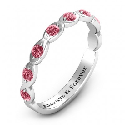 Vintage Glamour Accented Band - Name My Jewelry ™