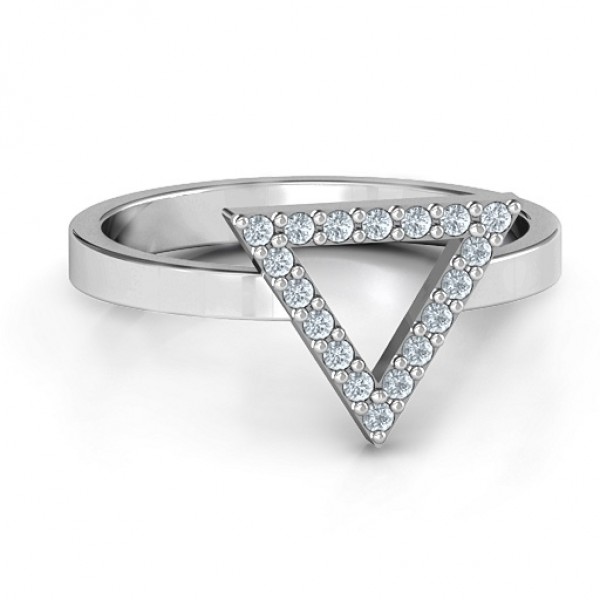 Your Best Triangle with Accents Ring - Name My Jewelry ™