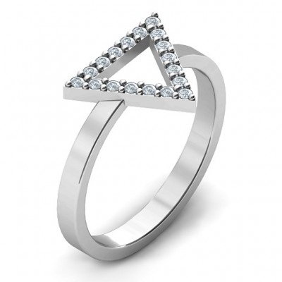 Your Best Triangle with Accents Ring - Name My Jewelry ™