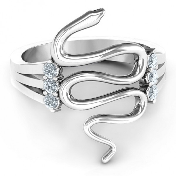 Zig Zag Snake Ring - Name My Jewelry ™