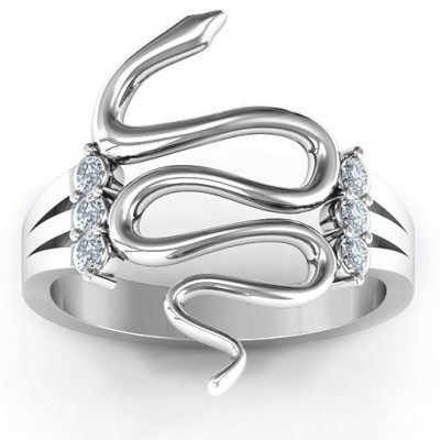 Zig Zag Snake Ring - Name My Jewelry ™