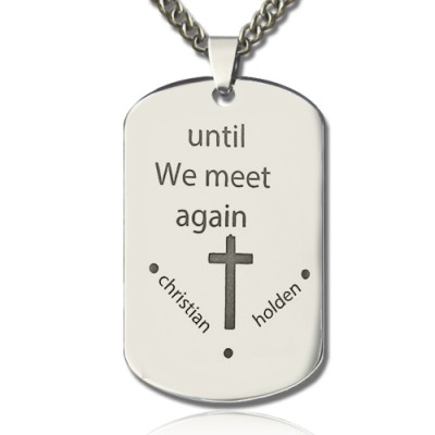 Remembrance Dog Tag Name Necklace - Name My Jewelry ™