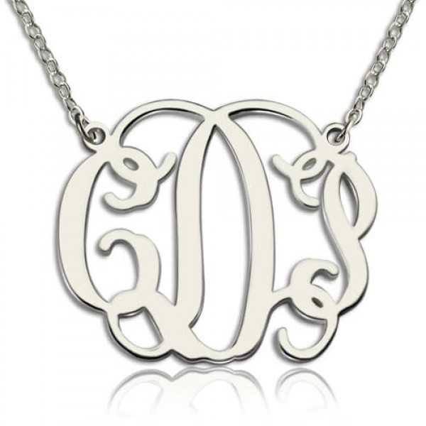 personalized Taylor Swift Monogram Necklace Sterling Silver - Name My Jewelry ™