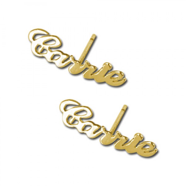 18K Gold Name Stud Earring - Name My Jewelry ™