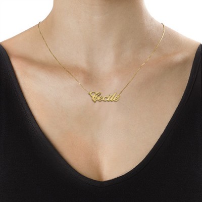 18ct Gold and Diamond Name Necklace - Name My Jewelry ™