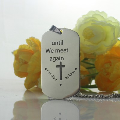 Remembrance Dog Tag Name Necklace - Name My Jewelry ™