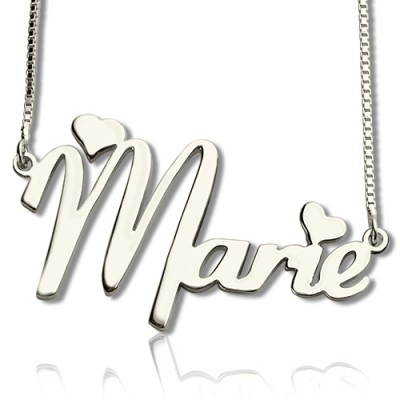 personalized Cute Name Necklace Sterling Silver - Name My Jewelry ™