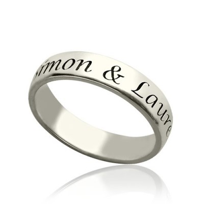 personalized Promise Name Ring Sterling Silver - Name My Jewelry ™