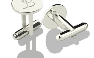 Cool Initial Cuff Links: Crafting Your Style Story in Silver