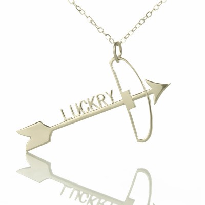 Silver Arrow Cross Name Necklaces Pendant Necklace - Name My Jewelry ™
